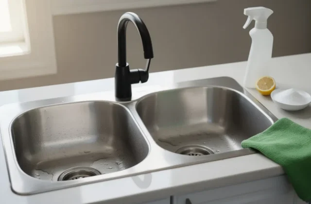 How to Clean a Kitchen Sink and Drain Without Harsh Chemicals